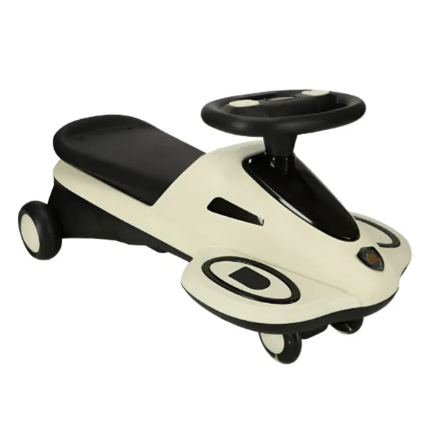 Premium Swing Car With Light & Music   Function Ride On White and black