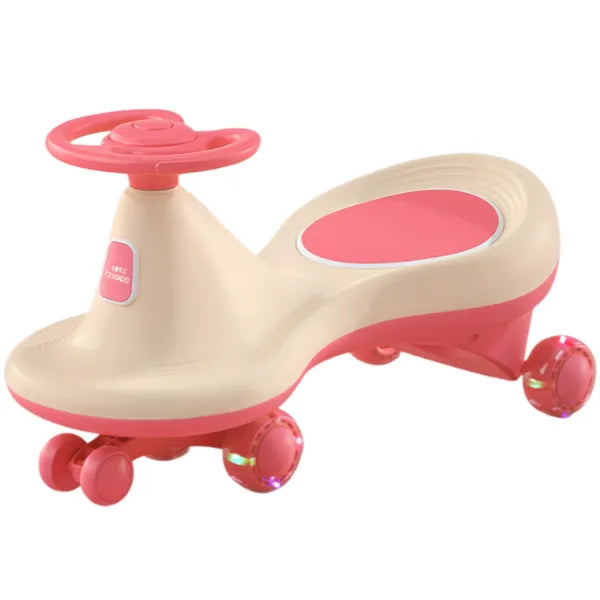 HT Dual Color Swing Car Ride-On -Pink