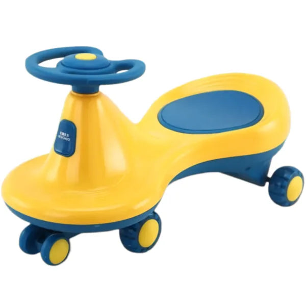 HT Dual Color Swing Car Ride-On -Yellow & Blue