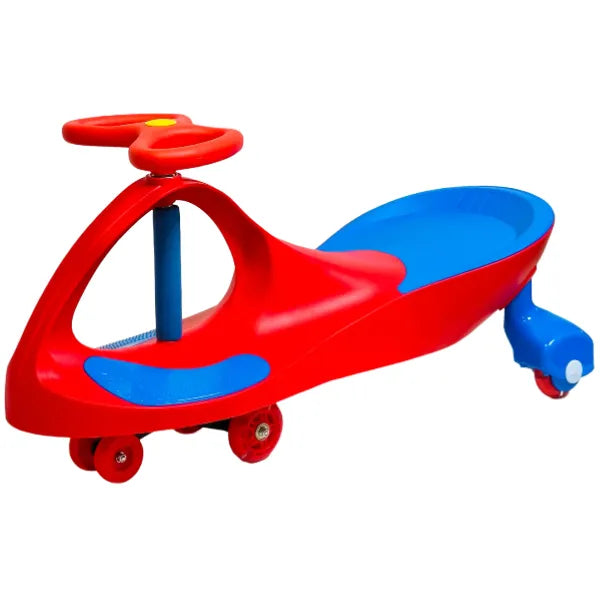 Kids Fusion Glide Swing Car Ride-On - Red & Blue