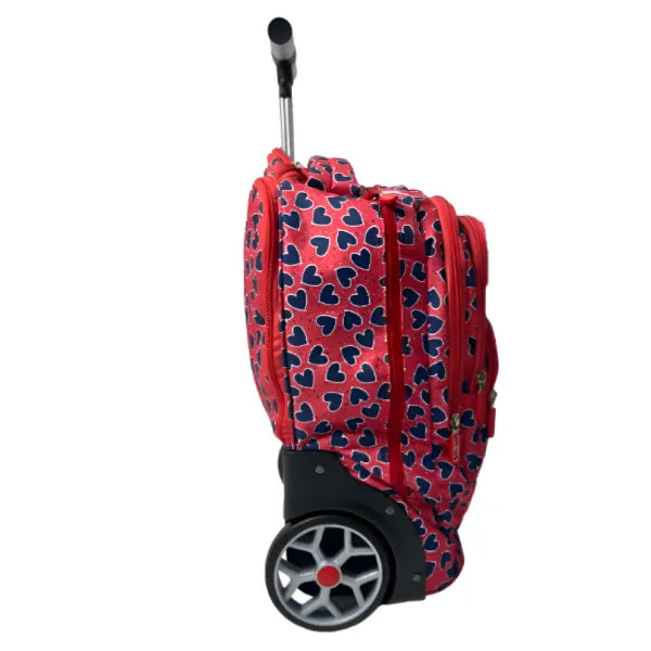 Love Design School Trolley Bag With Backpack And Lunch Bag & Pencil Case- 3 Pieces Set alternate