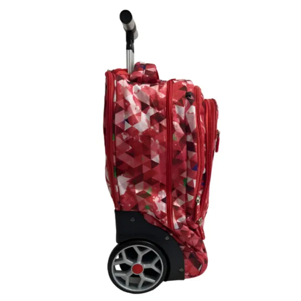 Aodasi Colour Printed School Trolley Bag With Backpack And Lunch Bag & Pencil Case-3 Pieces Set alternate