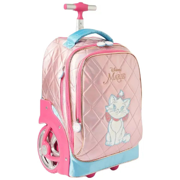 Disney Marie Applique Detail Quilted School Trolley Bag alternate