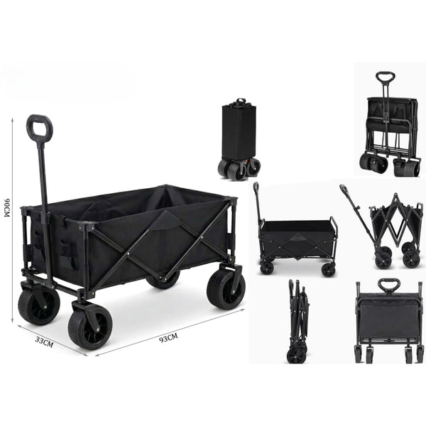 Portable Foldable Beach & Camping Utility Trolley Wagon – 93 × 33 × 90 Cm