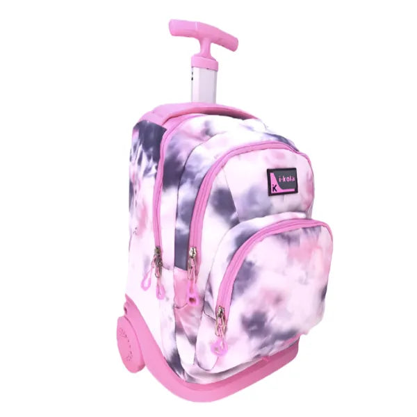 I-KOLA Automatic Featured Lock System For Wheels Light Pink 18 Inches Trolley Bag