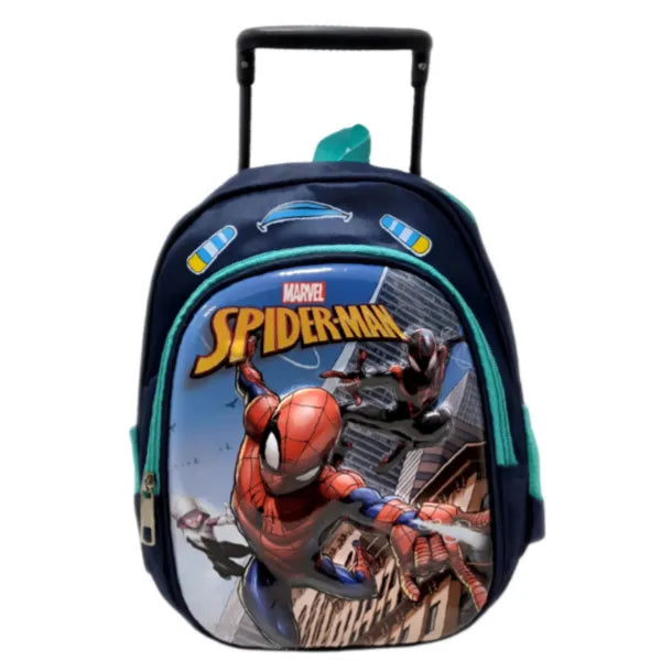 Marvel Spiderman Character Small Wheel Trolley Backpack Bag-12 Inch