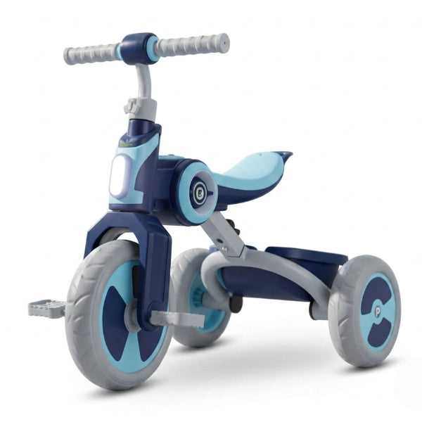 Baybee Spira Baby Tricycle For Kids & Toddlers – Sturdy & Stylish Tricycle With Comfortable Seat, Smooth Wheels & Safe Ride – Blue Color