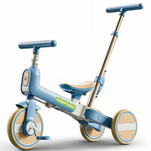 BAYBEE Novak 4-in-1 Convertible Baby Tricycle-Blue