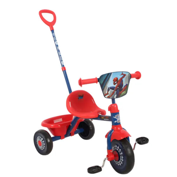 Spiderman Kids Ride-on Tricycle For Kids- With Push Handle And Multi Storage Tray