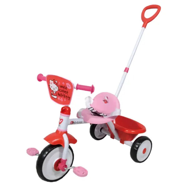Hello Kitty Kids Ride-on Tricycle For Kids- With Push Handle And Multi Storage Tray