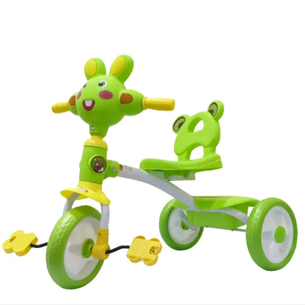 Rabbit Design Kids Ride-on Tricycle  With Music - Green