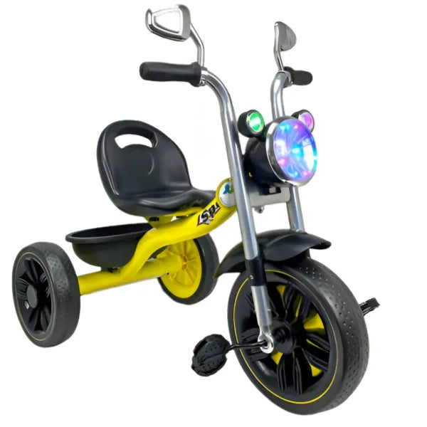 Toddler Tricycle - 3-Wheel Trike for Kids With Storage Space -Yellow Color