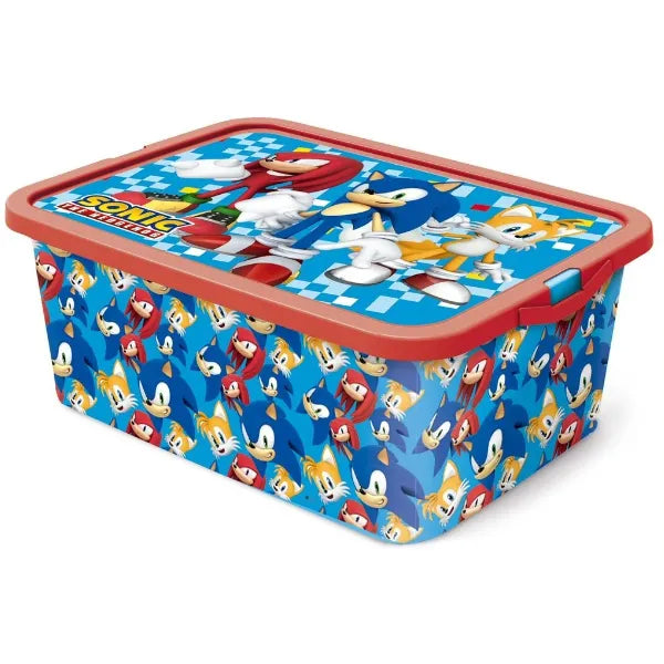 STOR Sonic Click-Lock Toy Storage Box – 13 Litre