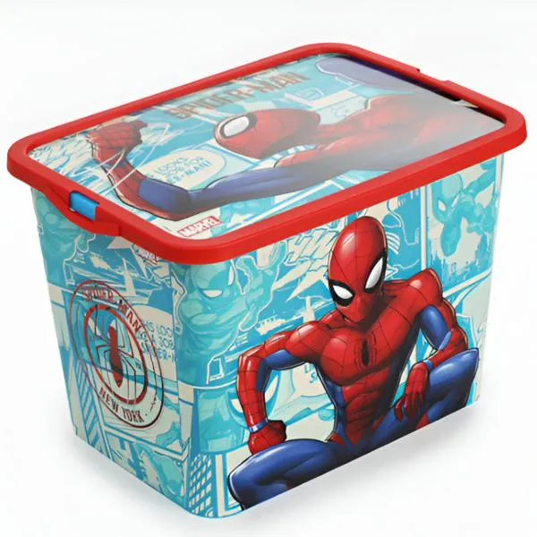 Stor Spiderman Click Cloth Toys Storage Box – 23 Litre