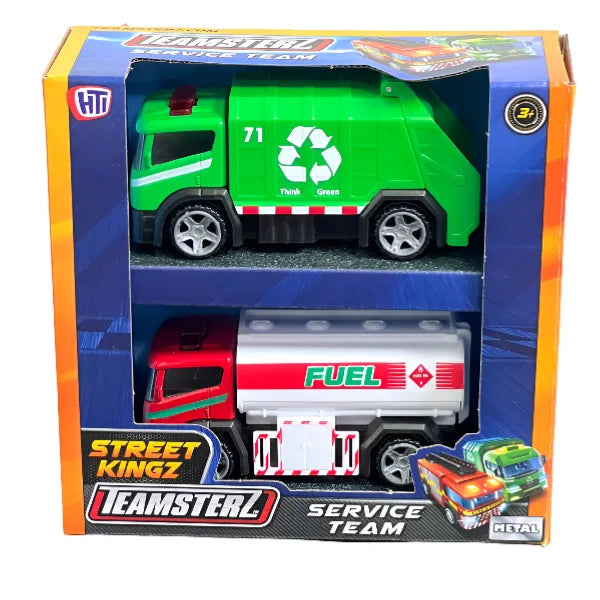 Teamsterz Street Kingz Service Team Vehicle Play Set - Pack Of  2