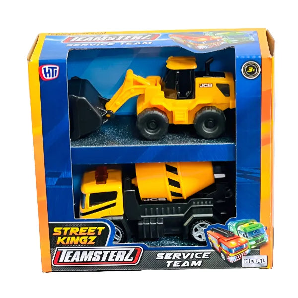 Teamsterz Street Construction Service Vehicle Play Set  - Pack Of  2