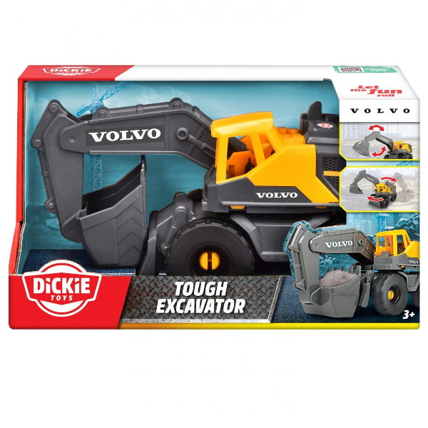 Dickie Toys Volvo Tough Excavator 26 Cm – Construction Vehicle Toy