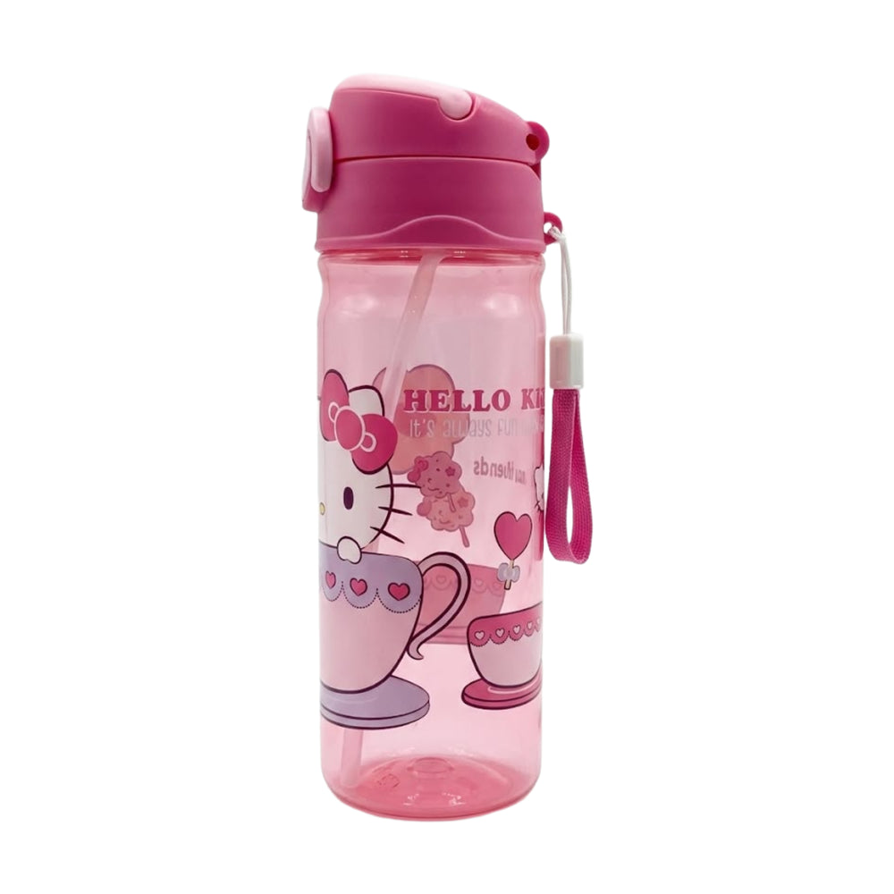 Hello Kitty Water Bottle With Safety Lock - 600Ml