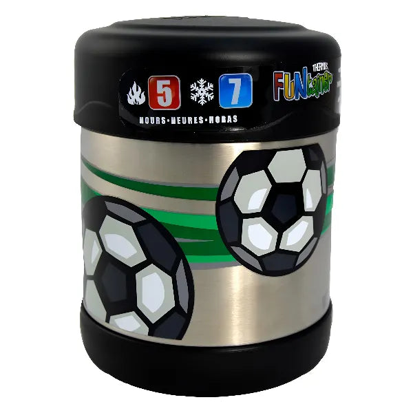 Thermos Funtainer Stainless Steel Food Jar – Football Design, 290ml