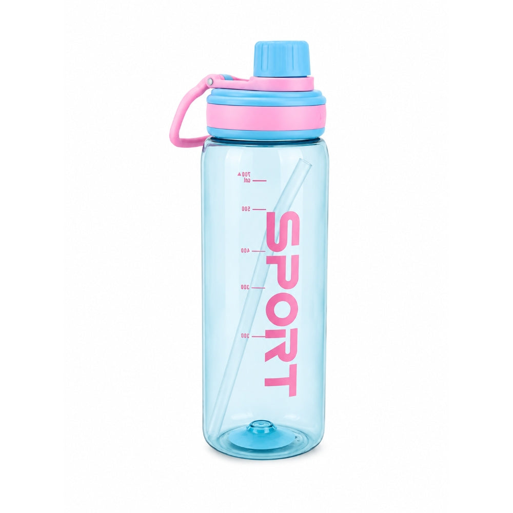Sport Water Bottle With Straw & Carry Handle – 750 Ml