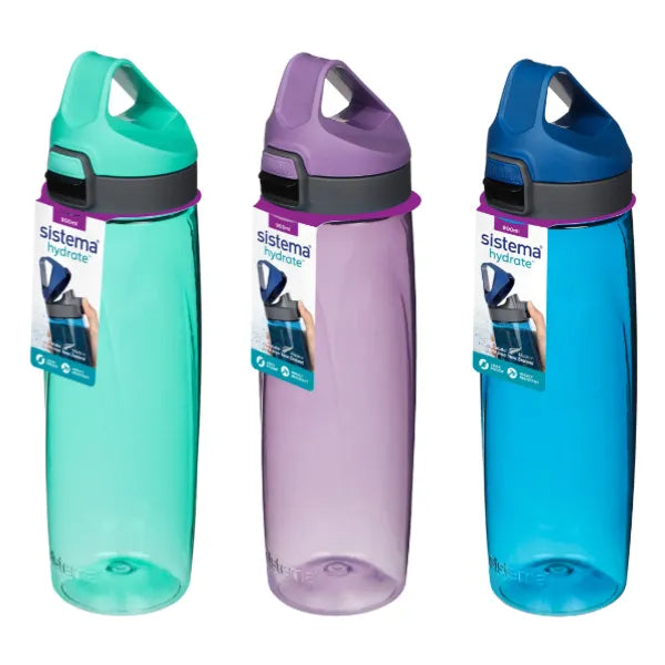 Sistema Tritan Adventum Water Bottle - 900ML Assorted Colour  1 Piece Set