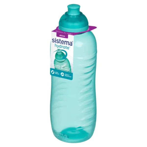 Sistema Squeeze Water Bottle - 460ML Assorted Colour 1 Piece Set