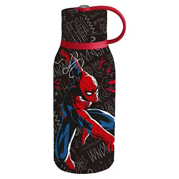 Stor Kiddy Spider-Man Black Board Insulated Stainless Steel Water Bottle – 330ml