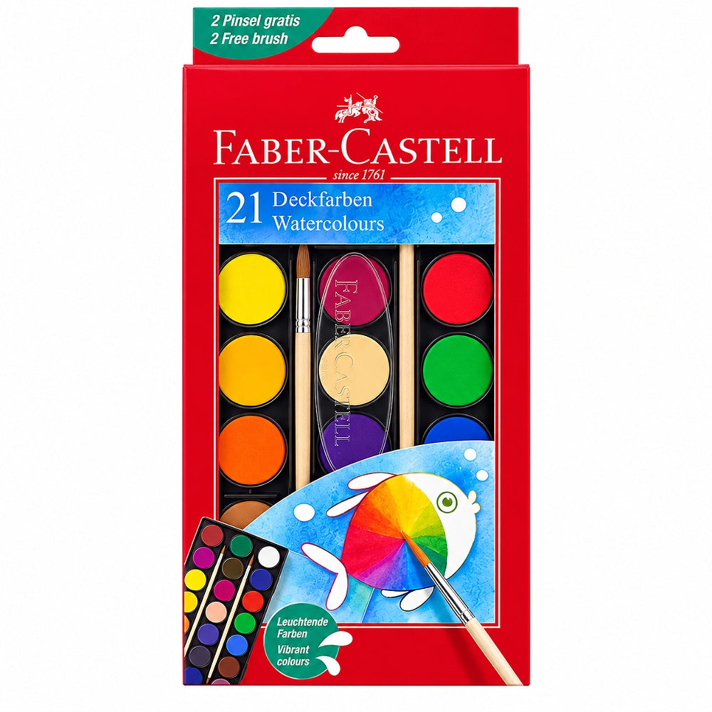 Faber-Castell Vibrant Water Colors 21 Pieces