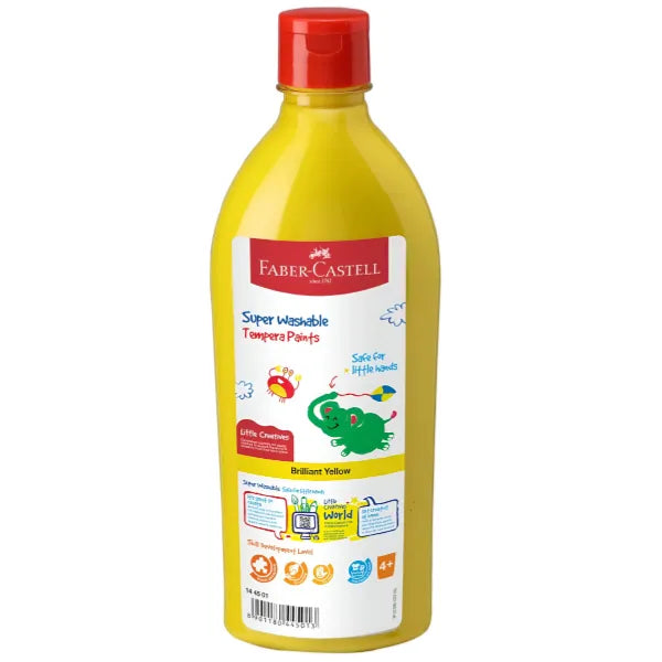 Faber Castell Ready Mix Tempera  Fun Paints Bottles - Yellow Color