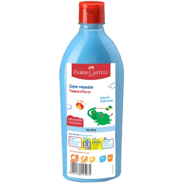Faber Castell Ready Mix Tempera  Fun Paints Bottles - Sky Blue
