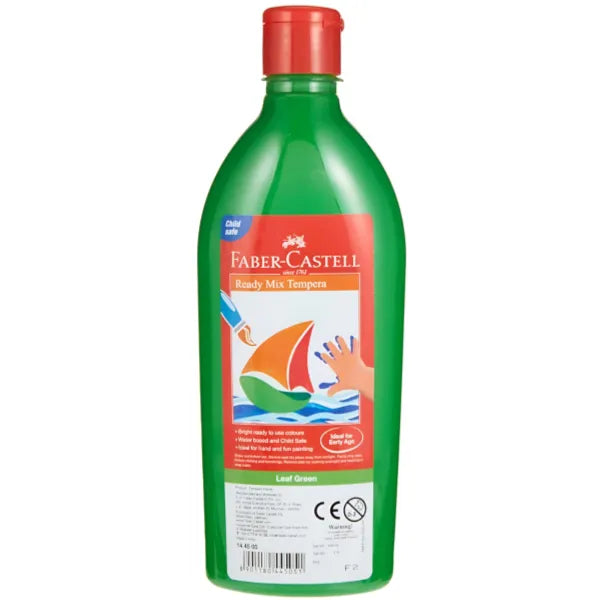 Faber Castell Ready Mix Tempera  Fun Paints Bottles - Leaf Green
