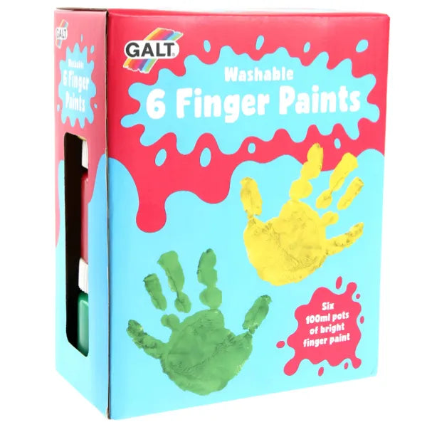 Galt 6 Finger Paints - Washable