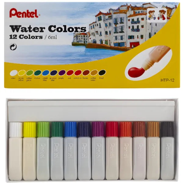 Pentel Water Colors 12 Colour Set-6 Ml