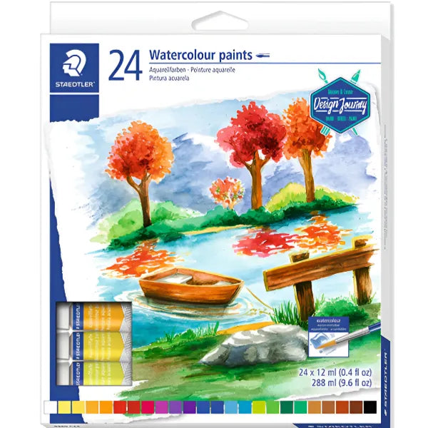 Staedtler Water Color Paints Tubes Set Of 24 Colors