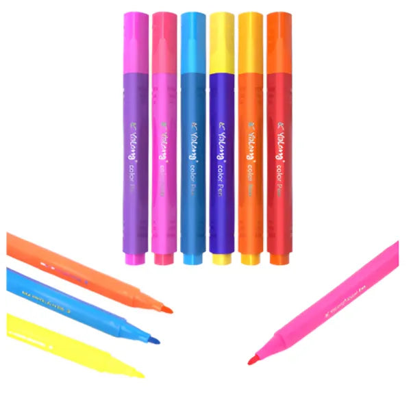 Yalong Classic Triangular Holder Multi Color Children’S Watercolor Pen Set -18 Colours alternate