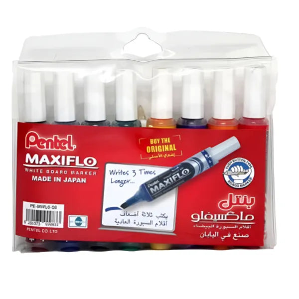 Pentel Maxiflo Whiteboard Marker - 8
