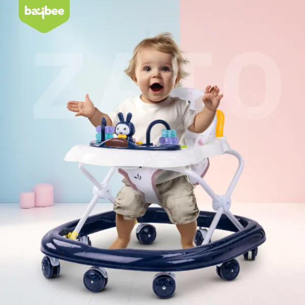 Baybee Zato Height Adjustable Baby Walker for Toddlers -Dark Blue alternate
