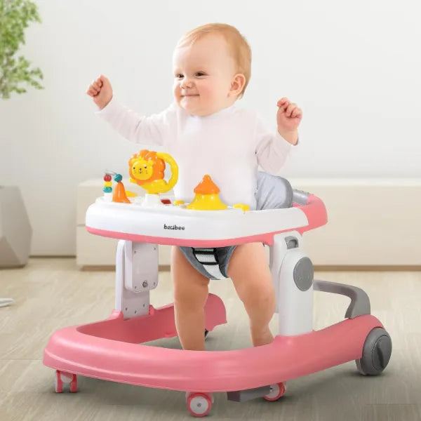 Baybee Height Adjustable Astro 2 in 1 Baby Walker for Kids -Pink alternate