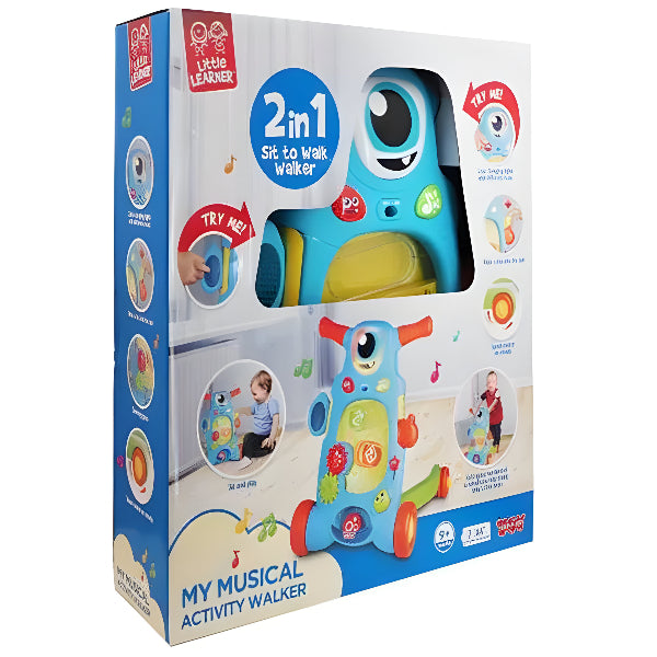 Happy Kid Little Learners Monster Walker – Fun & Educational Baby Walker