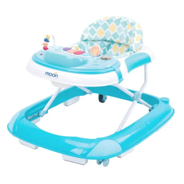 Moon Adjustable Pace Baby Activity Walker-Blue