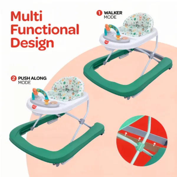 Moon Stride Baby Walker- Green alternate
