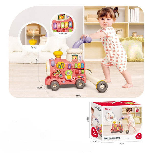 Multi Functional 3 in 1 Baby Walker Train With Music(WRWD74)