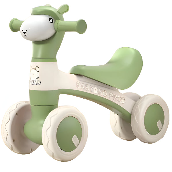 Kids Balance Bike With Light And Sound- Green