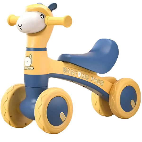 Kids Balance Bike With Light And Sound- Yellow