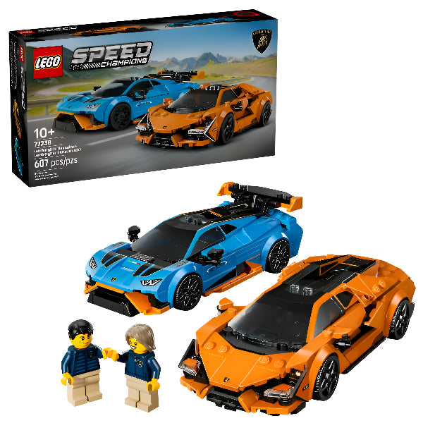 LEGO Speed Champions 77238: Lamborghini Revuelto & Huracán STO – Building Toy for Kids
