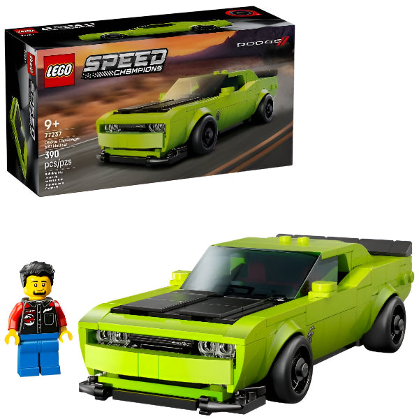 LEGO Speed Champions 77237: Dodge Challenger SRT Hellcat – Building Block Set