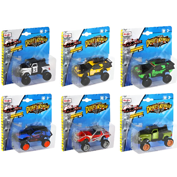 Maisto Fresh Metal Desert Rebels Die-Cast Car – Assorted 1-Piece Set (Sold Separately) for Kids