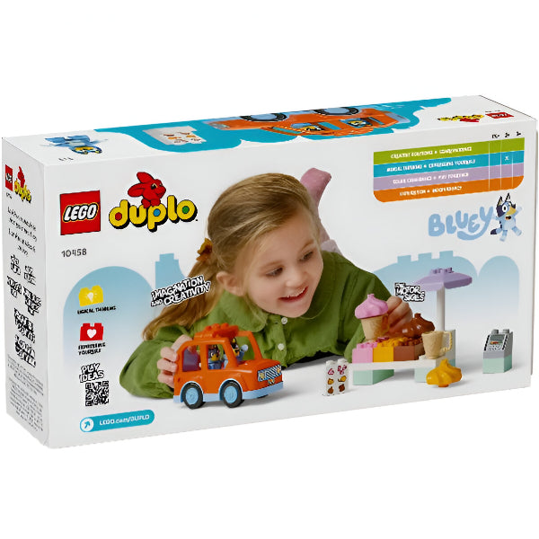 LEGO DUPLO Bluey: Ice Cream Trip with Bluey – Building Blocks Set (10458)