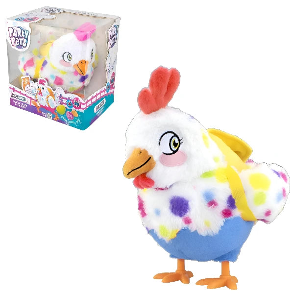 Party Pets Roxanne the Dancing Chicken Electronic Plush Doll Blue