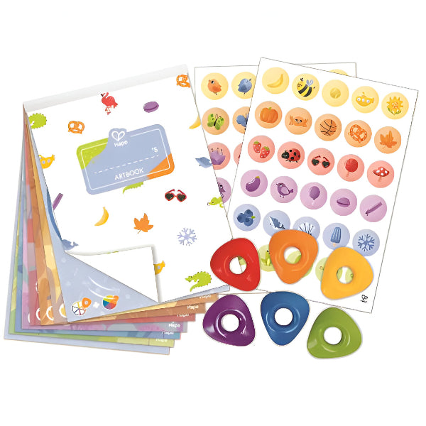 Hape Crayon Colouring & Sticker Art – Creative Kit for Kids alternate